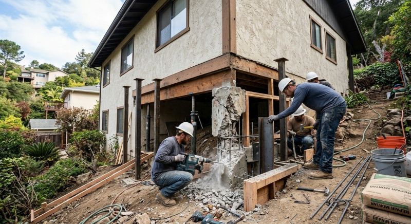 Concrete Foundation Repair in San Bernardino, CA