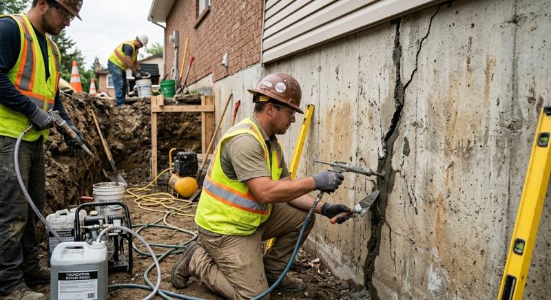 Cracked Foundation Repair in Orange, CA