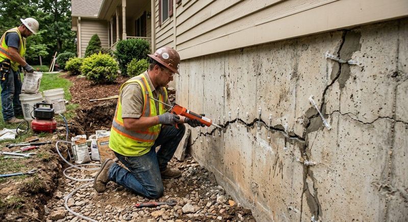 Cracked Foundation Repair in Rialto, CA