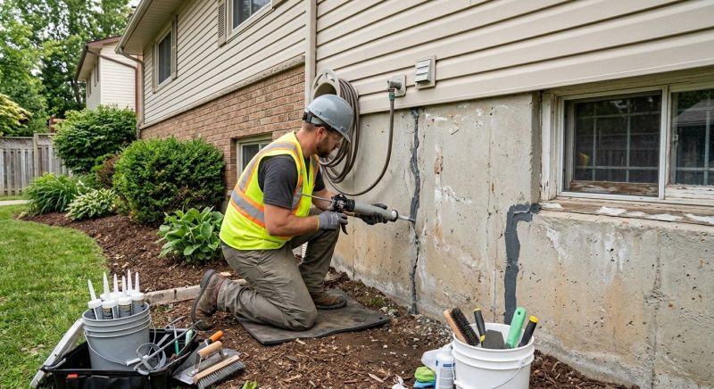 Foundation Crack Sealing in Riverside, CA