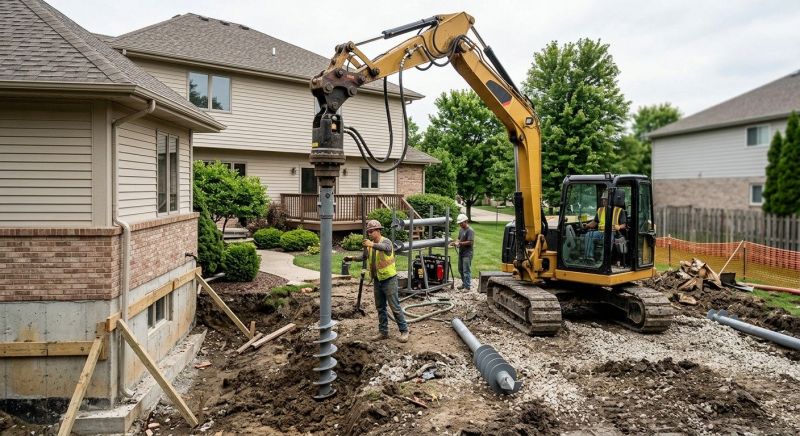 Helical Pile Installation in Riverside, CA