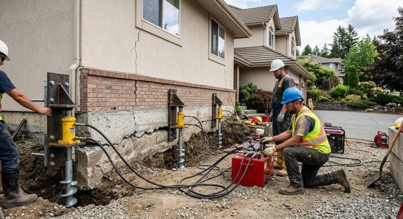 Sinking Foundation Lifting in Riverside, CA