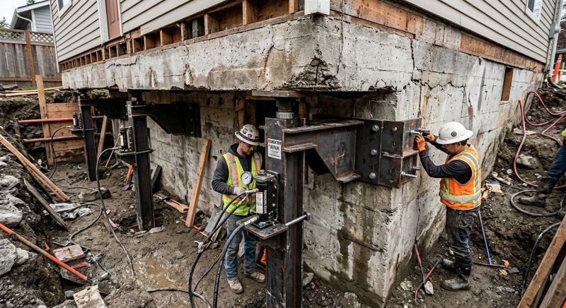 Sinking Foundation Lifting in Riverside, CA