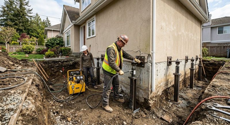 Sinking Foundation Repair in Riverside, CA