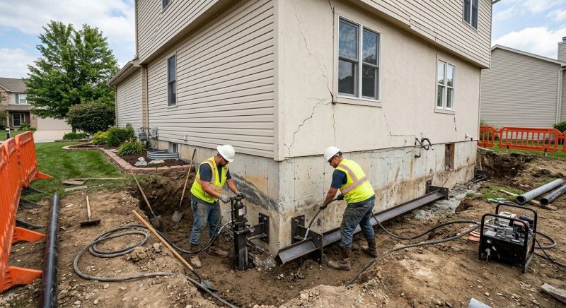 Sinking Foundation Repair in Yorba Linda, CA
